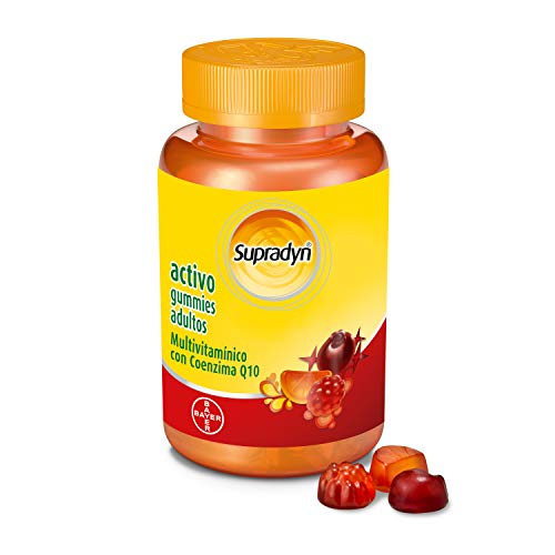 Supradyn Activo Gummies Adultos Multivitaminas con Vitaminas, Minerales y Coenzima Q10, 70 Caramelos de Goma