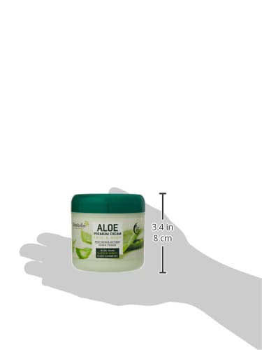 TABAIBALOE Crema Aloe Vera Premium Crema de Aloe Vera para Cara y Cuerpo, 300 ml X 4 Unidades, 1200 Mililitros