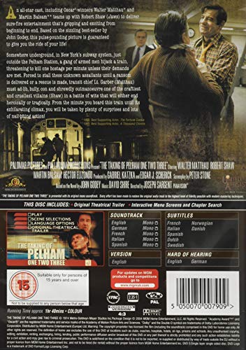 Taking Of Pelham 123 The DVD [Reino Unido]