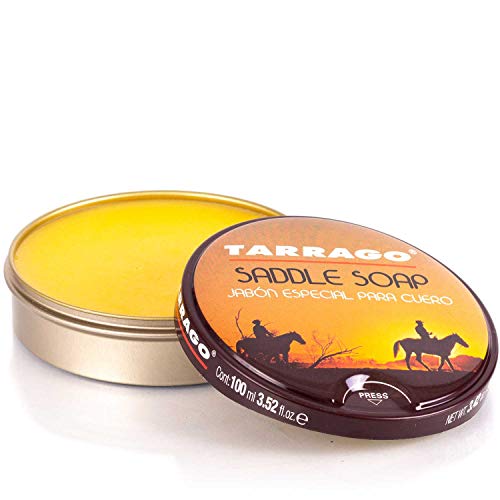 Tarrago | Jabón Especial Para Cuero Saddlery 100 ml | Limpia Cuero Liso, Especialmente Guarnicionería | Limpiador de Calzado de Piel | Cuidado del Calzado | Color Natural