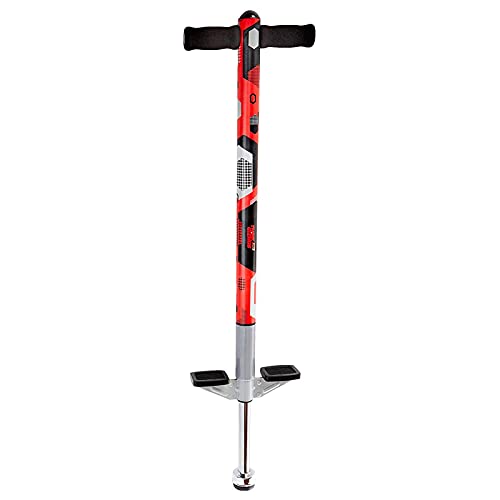 Think Gizmos Pogo Stick para niños - Saltadores para niños Modelo Aero Advantage - Juguetes niño 5 años a 10 años MAX 36 kg - Stick Jumper (Negro y Rojo)