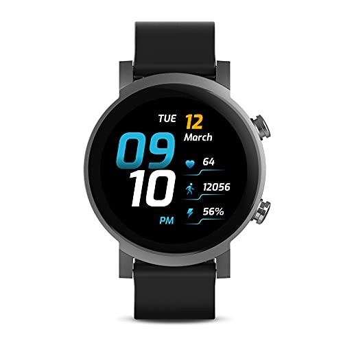 Ticwatch E3 Smartwatch para Hombres Wear OS con Qualcomm Snapdragon Wear 4100 Plataforma de Sistema Dual Google Pay GPS Integrado Monitoreo de frecuencia cardíaca Seguimiento del sueño iOS y Android