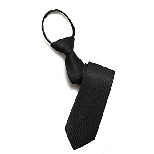 Tinksky Negocios corbata rayas Suite lazo, regalo del día de padres o de regalo para hombres 6cm (negro)