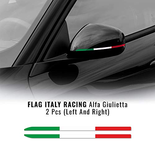 Tiras Adhesivas Bandera Italia para Espejos Alfa Romeo Giulietta