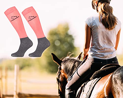 TODO Comodo STPJM - Calcetines de equitación modernos, finos, transpirables, para mujer, hombre, niños, jinete, hasta la rodilla
