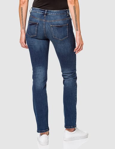 TOM TAILOR Alexa Jeans Style Von TOM TAILOR Hat Ein Gerade Geschnittenes Und Etwas Weiteres Bein Jeans Slim, Mujer, Azul (Mid Stone Wash Denim 10281), W26/L34