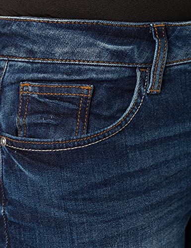 TOM TAILOR Alexa Jeans Style Von TOM TAILOR Hat Ein Gerade Geschnittenes Und Etwas Weiteres Bein Jeans Slim, Mujer, Azul (Mid Stone Wash Denim 10281), W26/L34