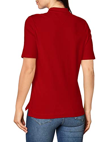 Tommy Hilfiger TH Essential Reg Polo SS Camiseta, Rojo (Primary Red), XXS para Mujer