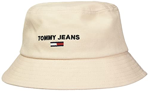 Tommy Jeans TJW Sport Natural Bucket Gorro/Sombrero, Beige Dye, Talla única para Mujer