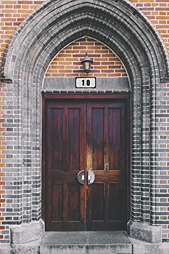 TORO DEL ORO Números casa exterior - Placa Puerta - Cerámica esmaltada - Pintados a Mano con la técnica de la cuerda seca - Nombres y direcciones - Modelo Polo 5,5 cms x 10,5 cms (Número Siete"7")