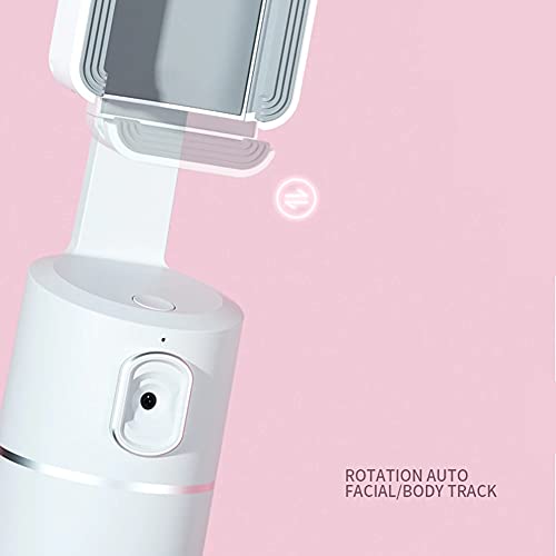Trípode de seguimiento facial, soporte para teléfono, rotación de 360°, seguimiento automático de objetos faciales por AI, soporte para selfie, Vlog, transmisión en vivo, compatible con iPhone Android