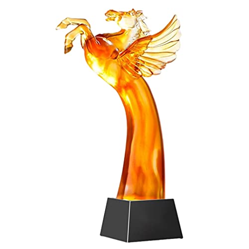 Trofeos, medallas y premios vidriado Equipo de Personal empresarial sobresaliente Honor Escultura de Caballo Creativo. Embalaje de Caja de Regalo, se Puede gr