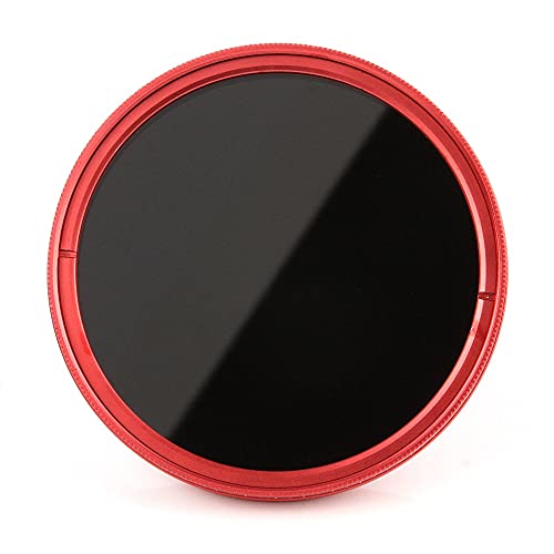 TTSJSM Filtro UV,Filtro Polarizador Ultra Slim 40.5-82mm Fader Ajustable Variable Red (Caliber : 72mm)