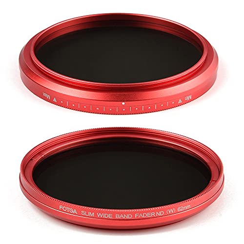 TTSJSM Filtro UV,Filtro Polarizador Ultra Slim 40.5-82mm Fader Ajustable Variable Red (Caliber : 72mm)