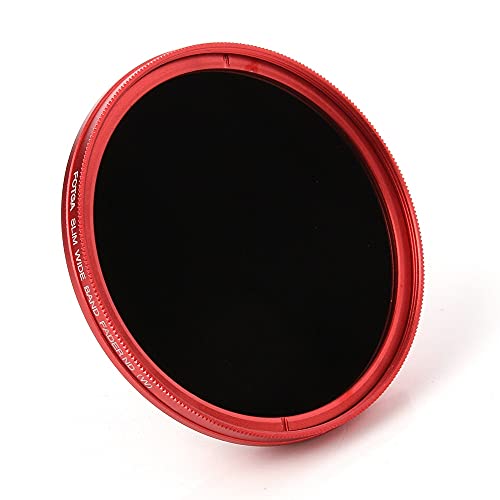TTSJSM Filtro UV,Filtro Polarizador Ultra Slim 40.5-82mm Fader Ajustable Variable Red (Caliber : 72mm)