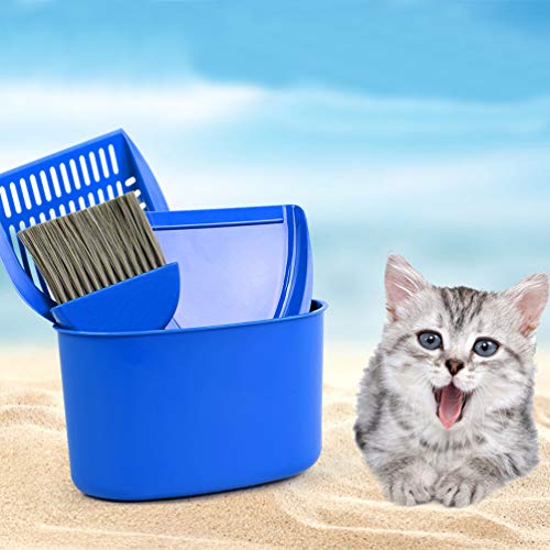 UKCOCO Herramientas de limpieza para mascotas, miniherramienta de limpieza, herramienta de utilidad para la limpieza de residuos de mascotas, juego de pala y recogedor para gatos, perros y mascotas