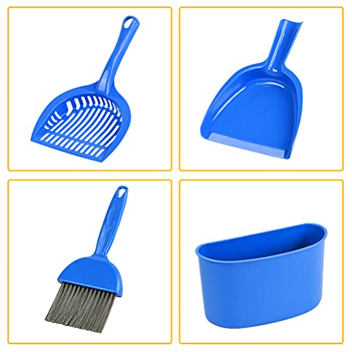 UKCOCO Herramientas de limpieza para mascotas, miniherramienta de limpieza, herramienta de utilidad para la limpieza de residuos de mascotas, juego de pala y recogedor para gatos, perros y mascotas
