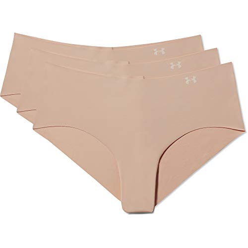 Under Armour PS Hipster 3Pack Ropa Interior, Mujer, Marrón (Nude/Nude/Nude 295), S