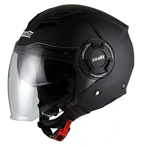 Unik - Casco JET Abierto CJ-11 Negro Mate (XL 61-62 cms)
