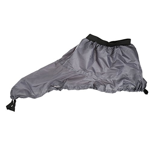 Universal Faldas Impermeable De Aerosol Kayak Cubierta Cubrir Falda Gris Cubrebañeras Ajustable