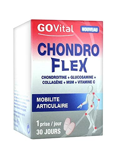 Urgo GOVital - Chondro Flex chondroitine glucosamine collagène MSM Vit C - SIX MOIS DE TRAITEMENT - Lot de 6 boites