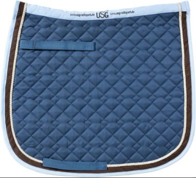 USG - Sudadero de algodón, Color Azul petróleo/Beige/marrón
