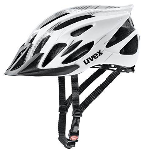 Uvex 4109660215 Casco Ciclismo MTB, Unisex Adulto, Blanco/Negro, M
