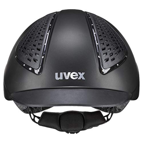Uvex exxential II Glamour Casco de equitación, Adultos Unisex, Black Mat, 52-55 cm
