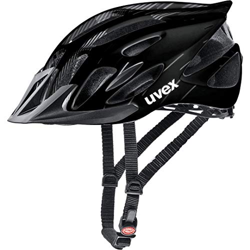 uvex Flash Casco de Bicicleta, Unisex-Adult, Black, 57-61 cm