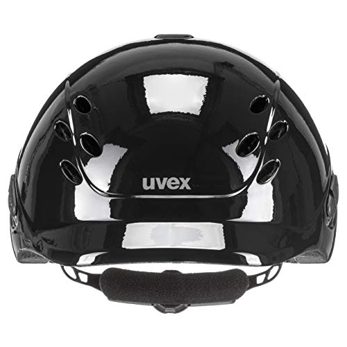 Uvex Onyxx – Casco de equitación Infantil, Onyxx, Black Shiny, XXXS-XS