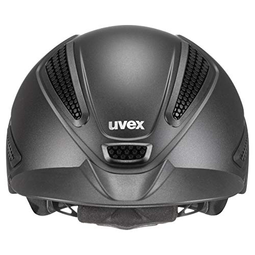 Uvex perfexxion II Casco de equitación, Adultos Unisex, Black Mat, 55-58 cm