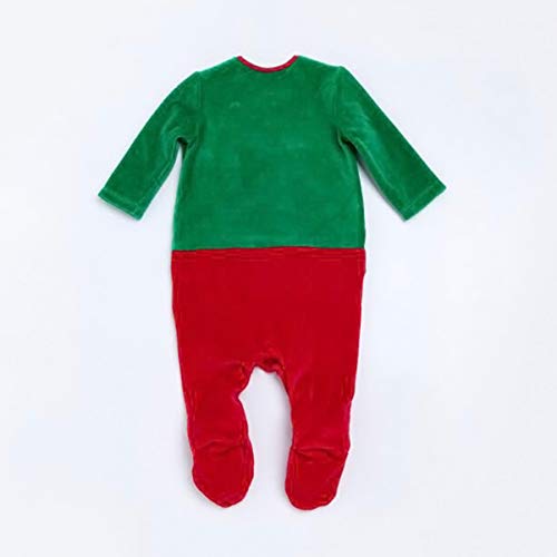 VALICLUD Bebé Niño Niña Traje de Navidad Elfo Mono con Sombrero Niño Niños Niñas Traje de Navidad Pijamas Ropa 66 Cm 3-6 Meses