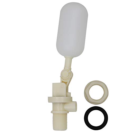 Válvula de flotador de agua con brazo ajustable, válvula de bola de flotador con apagado automático 1,9 cm (3/4") NPT (1 unidad)