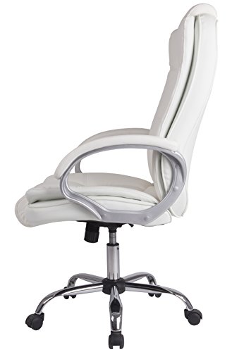 Venta Stock Confort 2 - Sillón de Oficina elevable y reclinable, Piel sintética, Color Blanco