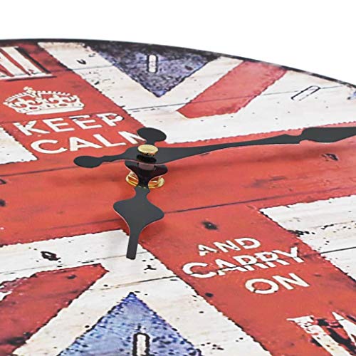 vidaXL Reloj de Pared de Estilo Vintage Retro Redondo Londres Bandera Inglesa UK