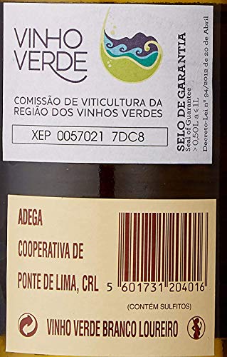 Vinho Verde Loureiro Adega Cooperativa Ponte de Lima 75 cl (Caja de 3 botellas)