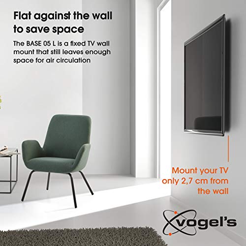 Vogel's BASE 05 L Soporte de pared para TV, Fijo, Para televisores de entre 40-80 pulgadas (102-203 cm), VESA Máx. 800x400, Carga Máx. 70 kg, Certificación TÜV