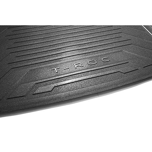 Volkswagen 2GA061160 - Alfombrilla para Maletero (con inscripción T-Roc, para Suelo de Carga Variable (posición Superior), Color Negro