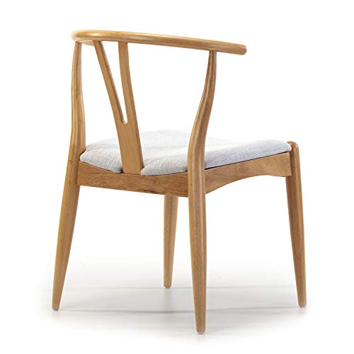 VS Venta-stock Pack 2 sillas Rustic Color Roble, Madera Maciza, 55 cm (Largo) 54,5 cm (Profundo) 76 cm (Alto)