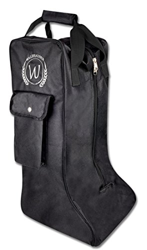 Waldhausen - Funda para botas de equitación con bolsillo exterior, color negro