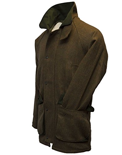 Walker and Hawkes - Chaqueta de Tweed para Hombre - Abrigo Inspirado en la hípica y la Caza - Tweed marrón - S