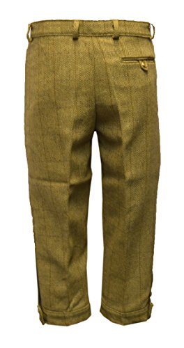 Walker and Hawkes - Pantalones de Tweed para Hombre - Largo hasta Debajo de la Rodilla - Ideales para hípica y Caza - Salvia Claro - 48