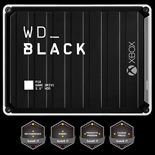WD_BLACK P10 Game Drive de 5 TB para llevar tu colección de juegos de PC/Mac o PlayStation allí donde vayas