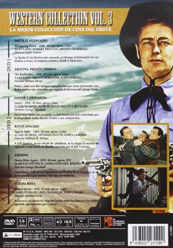 Western Collection Vol. 3: Smith el Silencioso (1948) + Arizona Prisión Federal (1958) + Honor y Venganza (1954) + Rifles Apaches (1964) + Arizona (1939) + Flecha rota (1950) [DVD]