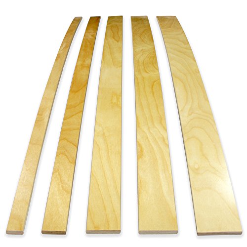 wiedergutschlafen Láminas de repuesto de madera, 5 unidades, muchas longitudes, ancho 50 mm, altura 8 mm, repuesto (680)