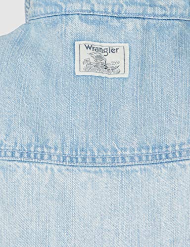 Wrangler 90´S Vest Chalecos suteres, Azul (Sunfade 180), M para Mujer