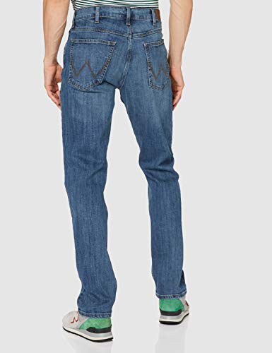 Wrangler Authentic Regular Pantalones, Azul (Blue Mid Stone 14V), 30W / 30L para Hombre