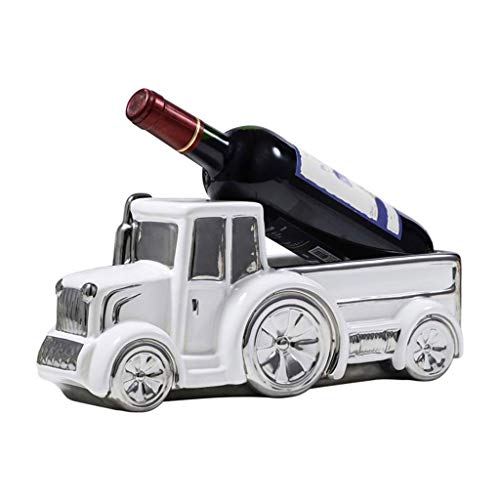 WYKDL Camión Estatua con soporte para botella de vino o estante para vino decorativo en apariencia antigua para esculturas antiguas de decoración de cocinas y granjas rurales y decoraciones de bar rús