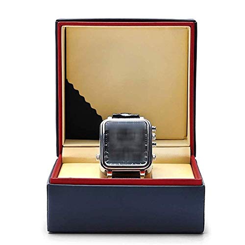XJJZS Caja de reloj de madera Reloj de pulsera de madera brillante premium/brazalete Caja de almohada Gran regalo de regalos de regalo de regalo