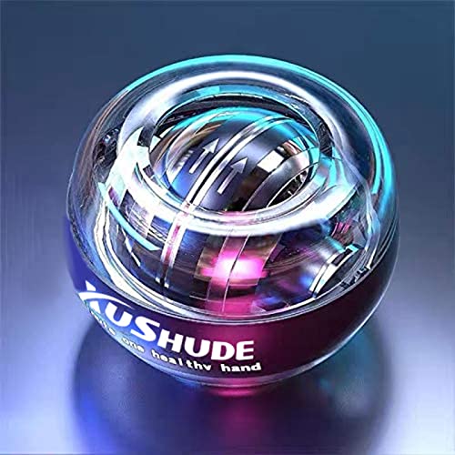 XUSHUDE Gyro Energy Training Ball Accesorios de fitness Entrenador manual LED, Bola giratoria (con bolsa de bolas)
